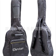 【生产批发】双肩黄线民谣加棉包木吉他包乐器箱包批发