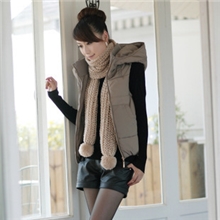 马甲2013冬装装新款韩版连帽女式棉马夹短款棉衣外套