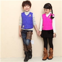 厂家直销低价批发儿童羽绒马甲童背心羽绒背心XYY
