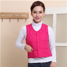 衫宣供应女士羽绒马甲羽绒服背心马甲背心女款马甲1237贴袋