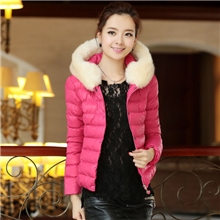 2013冬装新款修身女棉衣批发韩版淘宝清仓毛领短款女棉衣批发