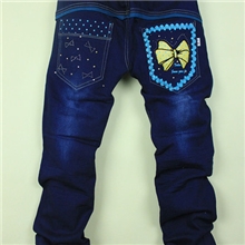 秋冬女童牛仔裤中大童休闲牛仔童裤直筒裤童装厂家直销