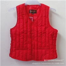 来样加工定制女款女款女士羽绒背心订做女式羽绒马甲羽绒坎肩