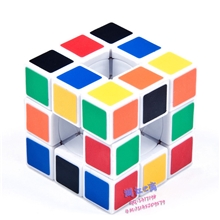 空心魔方批发ABS材料白底磨砂异形魔方永骏正品三阶中空魔方