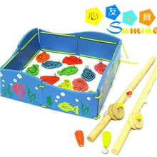 钓鱼玩具木制钓鱼玩具套装玩具厂家批发