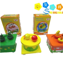 有趣的玩具批发儿童玩具代理木制音乐盒系列
