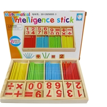 小额混批发木制玩具数字积木游戏棒积木批发数字棒