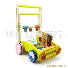 木制玩具质量牢靠推推车可调节可折叠精品学步车