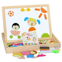 批发磁性拼拼乐新款拼拼乐儿童益智早教写字板画板木质宝宝玩具