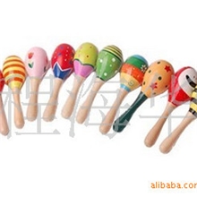 儿童玩具奥尔夫音乐打击乐器木制沙球彩色小沙锤