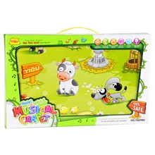 YIQU亿趣YQ2980儿童多功能音乐游戏地毯农场学爬地垫踢踏毯挂图
