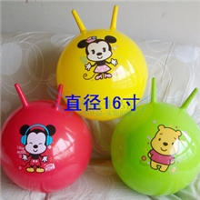 正品伊诺特16寸（40厘米）羊角球-跳跳球宝宝健身球加厚型