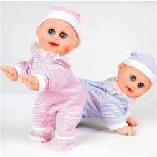 N6661趣味婴儿电动爬娃会说话会笑会音乐爬行娃娃玩具厂家直销