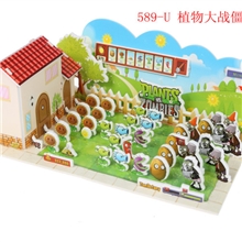 植物大战僵尸系列3d智力立体拼图批发创意益智玩具創意拼圖