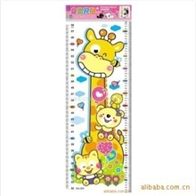 厂家直销38款图案韩国儿童房卧室幼儿园卡通身高尺视力贴纸