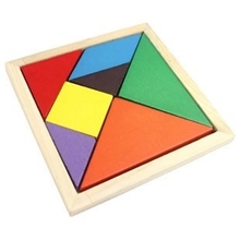 厂家直销批发木制积木儿童益智玩具七巧板智力拼图拼板幼儿园礼物