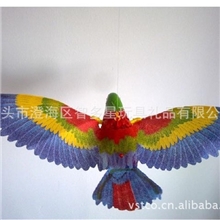 厂家直销电动吊线鹦鹉电动鹦鹉地摊玩具电动吊线鹦鹉带声音闪光