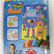 正品ORBDIY儿童马赛克EVA数字贴纸拼图机器人