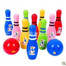 奇趣木制玩具童益智玩具批发厂家直销保龄球玩具diy球类玩具