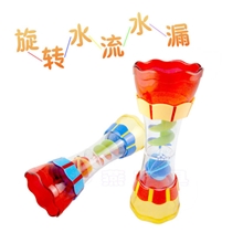 外贸库存夏天沙滩戏水洗澡玩具旋转水流水漏柱/戏水玩具/