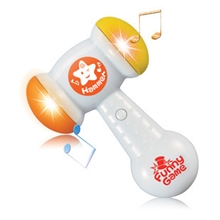 优贝比正品6623宝宝益智趣味音乐灯光小锤婴儿敲打锤子儿童玩具