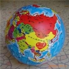 伊诺特正品8.5英寸/PVC地球玩具球/充气皮球/地球仪/波波球