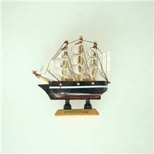 地中海帆船模型手工战船10CM家居摆设装饰摆件6款混
