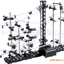 新奇特玩具，益智玩具，DIY太空轨道，曲线引擎，电动拼装玩具