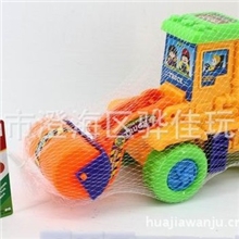 益智玩具滑行积木工程车仿真车DIY儿童玩具工程车工程车模型