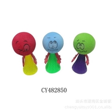 新品弹跳人搞怪玩具卡通开心玩具弹跳公仔
