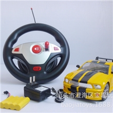 1:14四通遥控车多功能方向盘遥控车野马重力感应带自动演示厂价