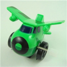 EZ0016经典发条玩具发条翻斗飞机上链翻斗飞机会翻跟头
