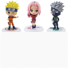 火影忍者动漫18代6款Q版卡卡西佐助再不斩手办公仔人偶摆件