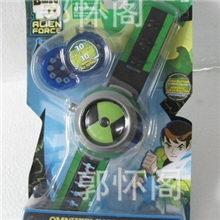 厂家直销ben10动漫手表ben10手表放映机中号