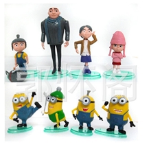 神偷奶爸卑鄙的我23D眼镜黄豆豆胶囊minions摆件公仔8款