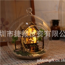 智趣屋新品迷你玻璃球DIY小屋迷你岛屿森林梦预订七夕情人节礼品