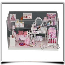 diy小屋批发房子模型别墅弘达手工创意情侣礼物G003梦幻公主房