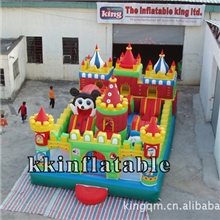厂家直销充气娱乐城游乐园喜洋洋充气城堡充气跳床