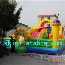 厂家直销充气跳床娱乐城蹦蹦床游乐园充气滑梯