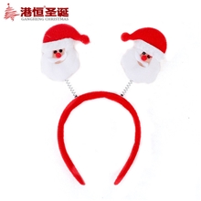 圣诞节圣诞派对用品双老人圣诞头箍20g