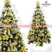 圣诞树装饰套餐1.2-2.1米欧式风格金色系A款装饰套餐圣诞树