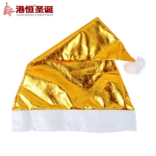 圣诞节派对必备金布亮光高档圣诞帽20g
