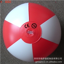 供应PVC充气沙滩球pvc充气足球水上用品充气玩具沙滩球厂