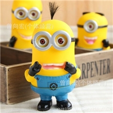 神偷奶爸存钱罐搪胶小黄人公仔钱罐卑鄙的我胶囊黄人创意存钱罐