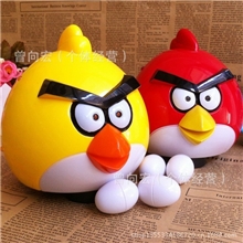 下蛋的愤怒的小鸟升级版红蓝双闪7颗灯生蛋鸟电动万向下蛋小鸟