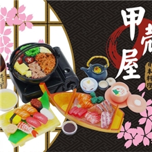 日式美食食玩【日本料理】orcara甲壳原袖珍微型日本食物模型玩具