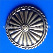 提供手工皮雕皮艺纯铜装饰扣，黄铜钱包财布扣