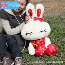 厂家直销咔噜噜毛绒玩具唐装兔公仔可爱娃娃