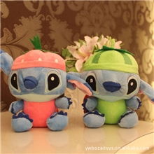 18CM新款水果史迪仔史迪奇公仔（颜色随机混发）