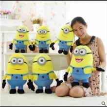 3D眼卑鄙的我2神偷奶爸小黄人公仔黄豆豆毛绒玩具小黄人玩具